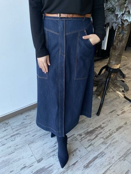 Yeşim Özcan Denim Etek 124K13007