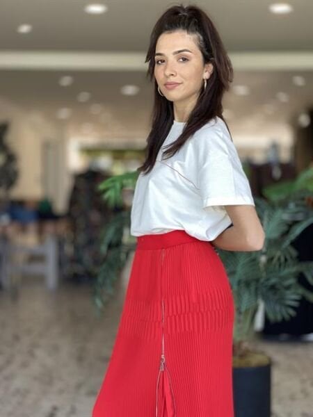 MİSSWHENCE PLİSELİ ETEK(SADECE SARI VE KIRMIZI RENK İÇİN GEÇERLİ) 34903