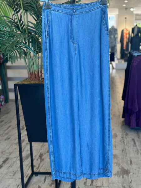 Almarwah Cepli Tencel Kot Pantolon 606050 MAVİ - 38