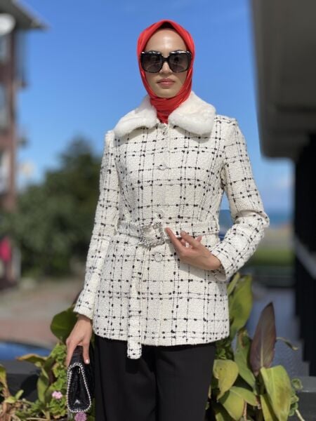 Kürk Yaka Chanel Ceket (QAS31043)