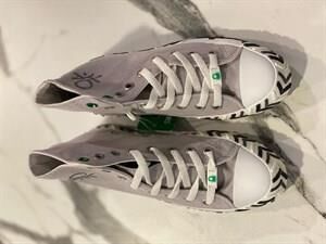 Benetton Uzun Converse Spor Ayakkab 30625 GRİ - 36