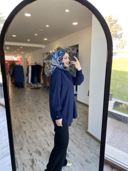 İnvee Kolu ve Etek Ucu Ribanalı Tunik 6834