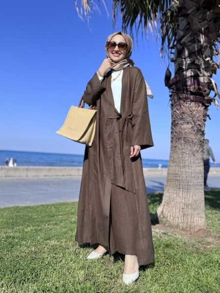 QooQ Store Arid Keten Kimono 25SS620