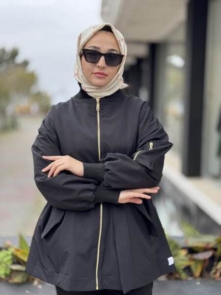 Qupra Kemer ve Cep Detaylı Ribanalı Mont WAC91021