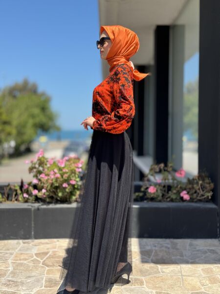 Almarwah Beli Latikli Tütü Etek 806425 SİYAH - 38