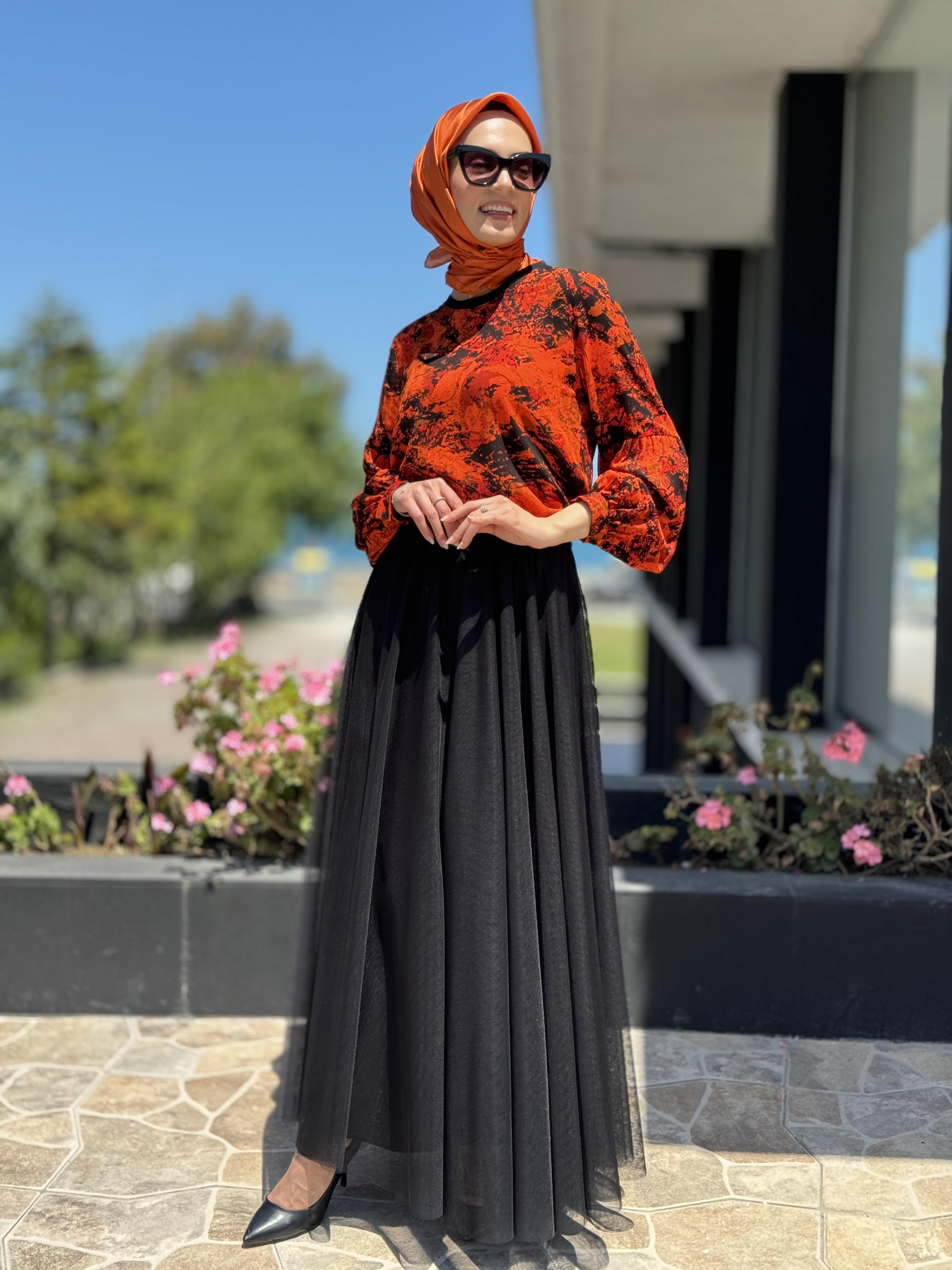 Almarwah Beli Latikli Tütü Etek 806425 SİYAH - 42