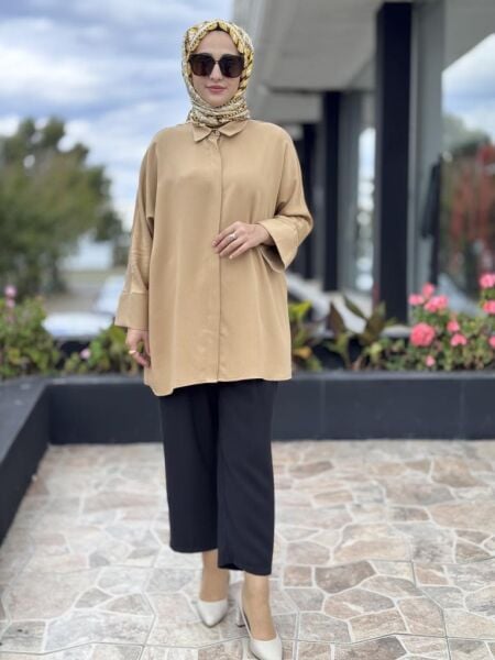 WOM BTQ Mevsimlik Tencel Patlı Gömlek