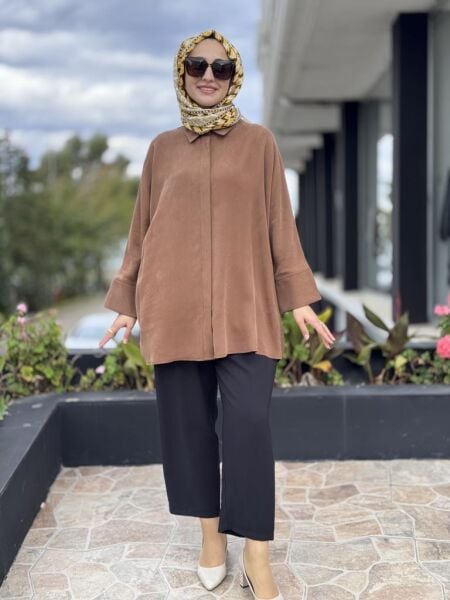 WOM BTQ Mevsimlik Tencel Patlı Gömlek