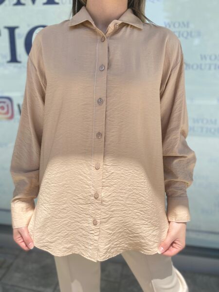 Almarwah Tencel İnce Gömlek 101937 BEJ - 36