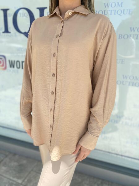 Almarwah Tencel İnce Gömlek 101937 BEJ - 36