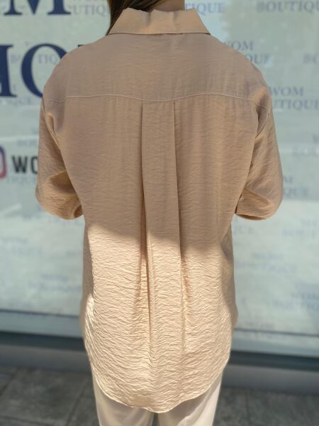 Almarwah Tencel İnce Gömlek 101937 BEJ - 42