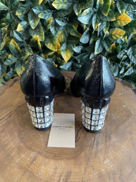 Pierre Cardin Topuğu Taşlı Kırışık Ayakkabı PC51201