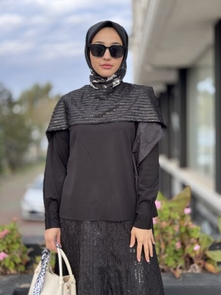 Misswhence Payet Detaylı Etek Bluz Takım 38219P