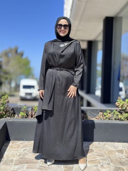 SENNA Mınze Tesettür Abiye Dress SD2530011