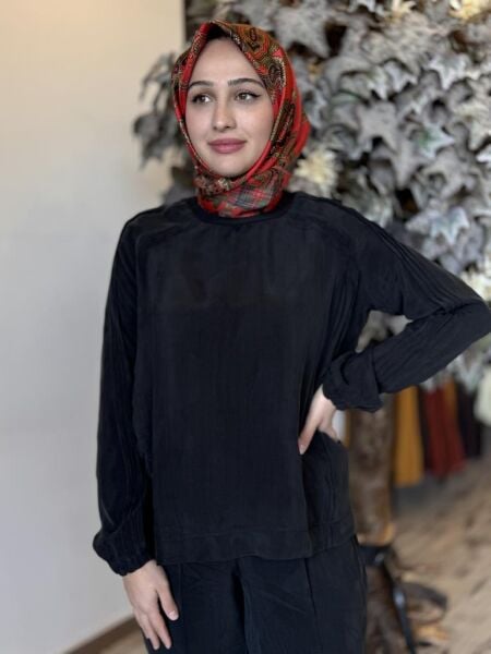 Misswhence Drape Detaylı Basic Bluz 37004