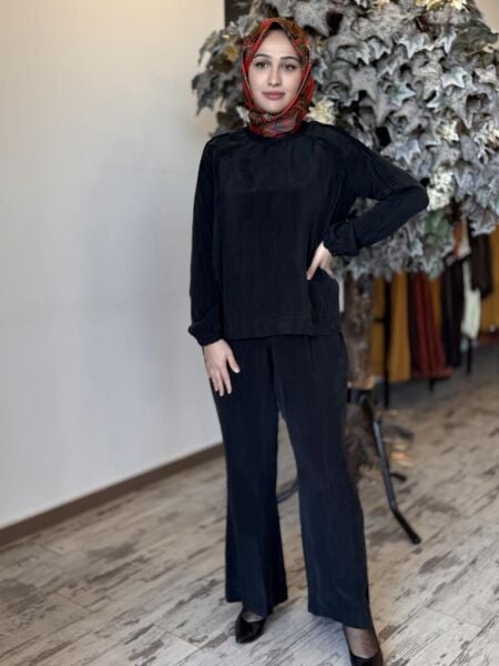 Misswhence Drape Detaylı Basic Bluz 37004