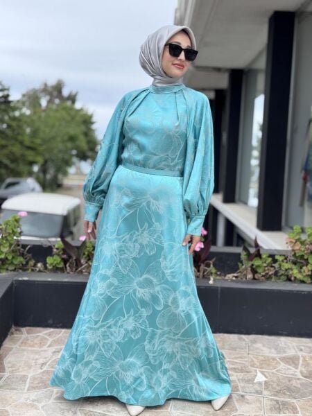 SENNA Marıposa Tesettür Abiye Elbise SD2530041