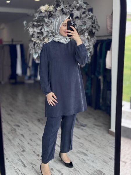 Misswhence Basic Cupra İpek Tunik 37025