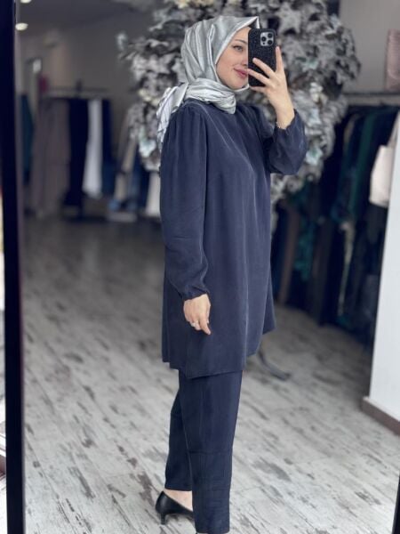 Misswhence Basic Cupra İpek Tunik 37025