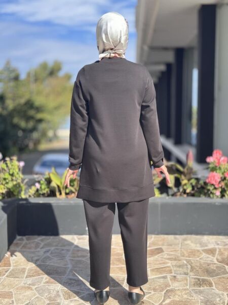 Almarwah Havuç Pantolonlu Basic Takım 202890