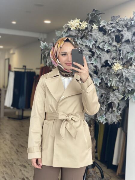 Gırasolem Luxury Ceket/Trench NATURAL - 38