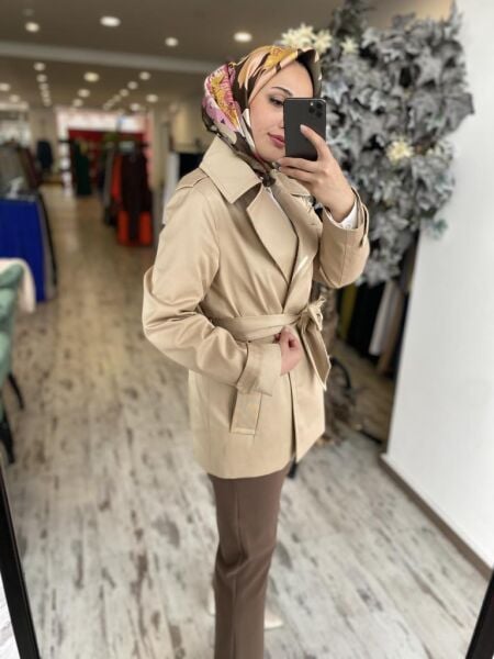 Gırasolem Luxury Ceket/Trench NATURAL - 40