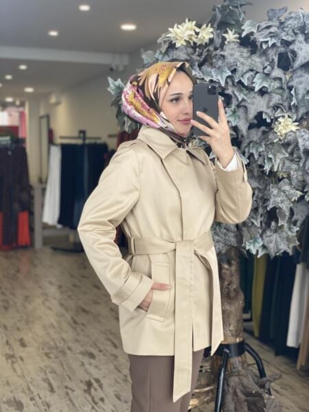 Gırasolem Luxury Ceket/Trench NATURAL - 42