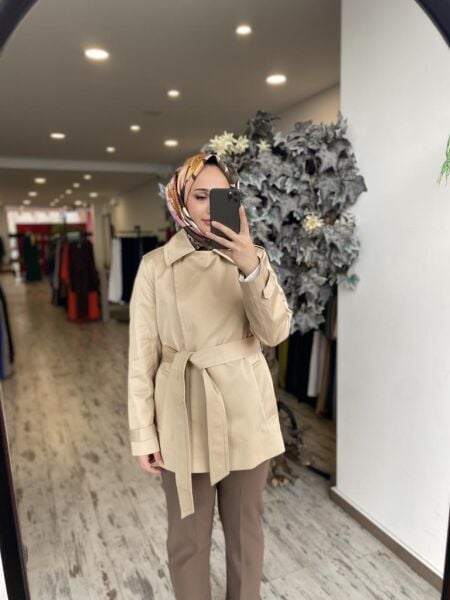 Gırasolem Luxury Ceket/Trench NATURAL - 42