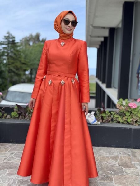 SENNA Scarlet Tesettür Abiye Dress SD2530003