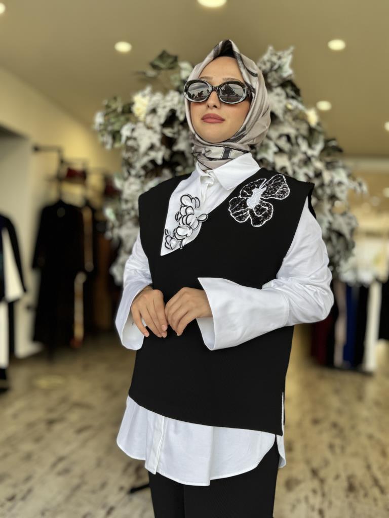 Kahma Pulpayet Detaylı Triko Süveter