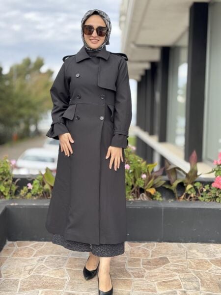 Qupra Beli Volan Detaylı Trenchkot WAC91032