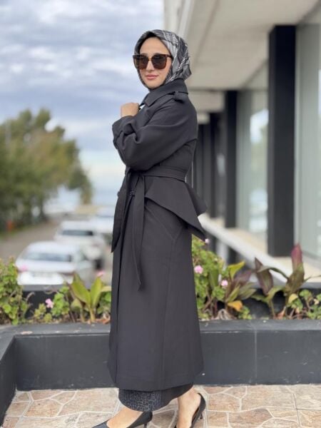 Qupra Beli Volan Detaylı Trenchkot WAC91032