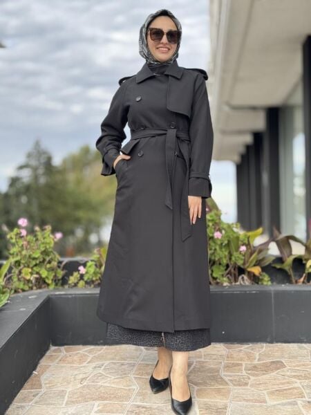 Qupra Beli Volan Detaylı Trenchkot WAC91032