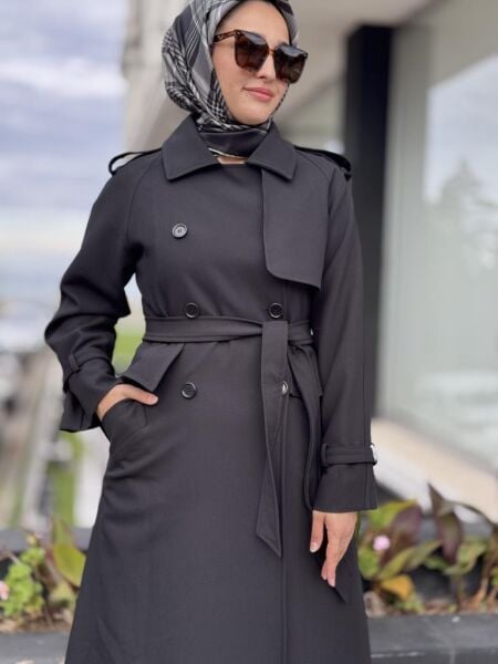 Qupra Beli Volan Detaylı Trenchkot WAC91032