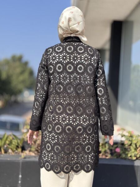 Tığ Triko Kopanaklı Taş Detaylı Kap KAP1864