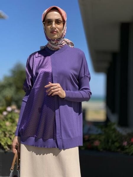 İnvee Parçalı Rayon Triko Tunik6248
