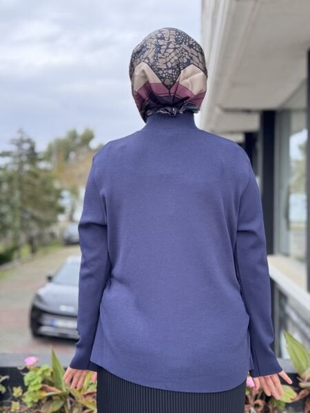 Ghisa İnci Düğme Detaylı Büzgülü Hırka 3294