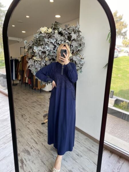 İnvee Dantelli Elbise 6877