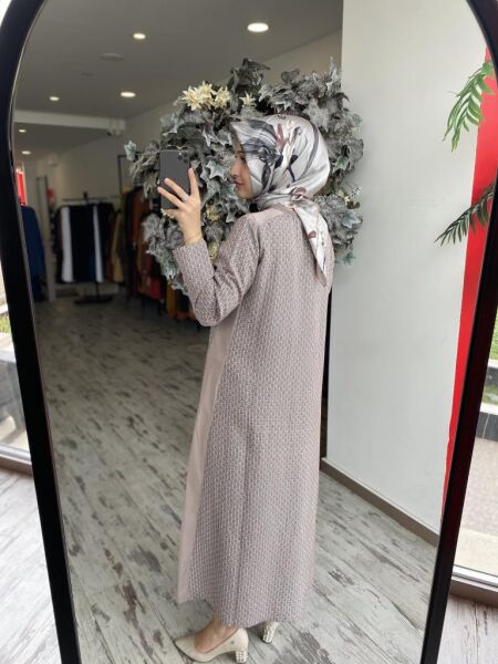 İnvee Desenli Elbise 6974