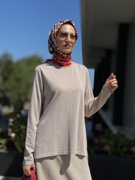 İnvee Etek Üstü Rayon Triko Tunik 6902