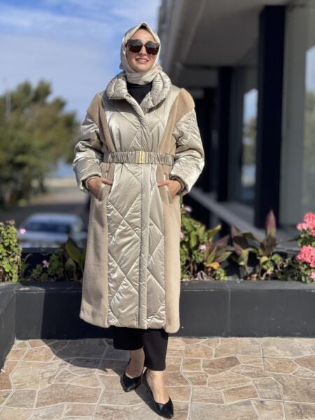 WOM BTQ Çıtçıtlı Kapitone Maxi Mont