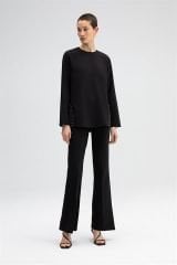 Touche Taş İşlemeli Krep Tunik 23Y1S007