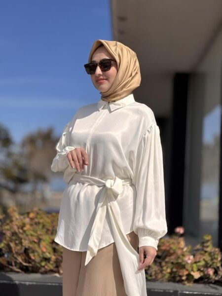 Almarwah Yarım Fermuarlı Viscon Tunik 102206