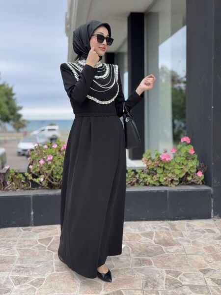 SENNA Menta Clara Tesettür Abiye Dress SD2530014