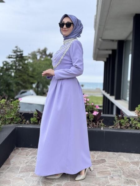 SENNA Menta Clara Tesettür Abiye Dress SD2530014