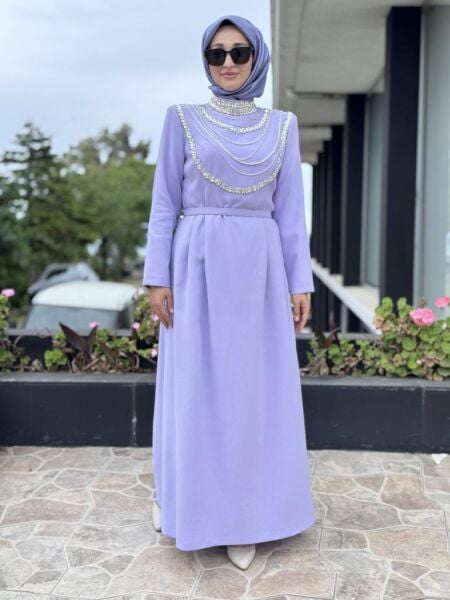 SENNA Menta Clara Tesettür Abiye Dress SD2530014