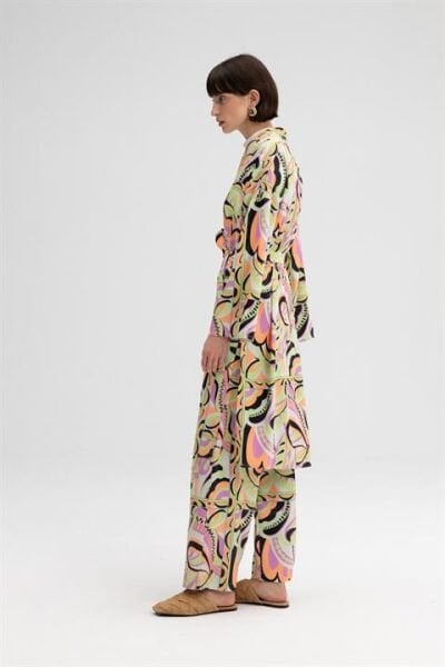 Touche Kimono Pantolon Saten Takım 23S1X008
