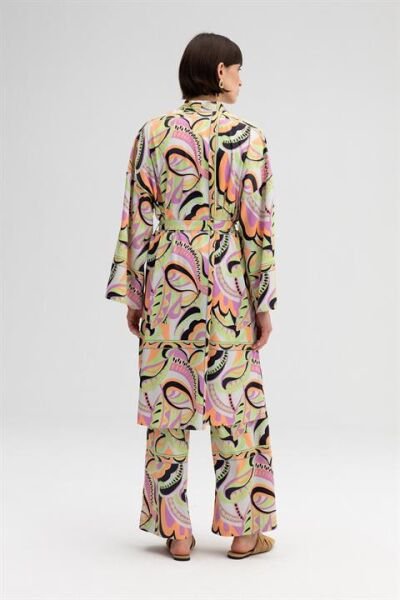Touche Kimono Pantolon Saten Takım 23S1X008