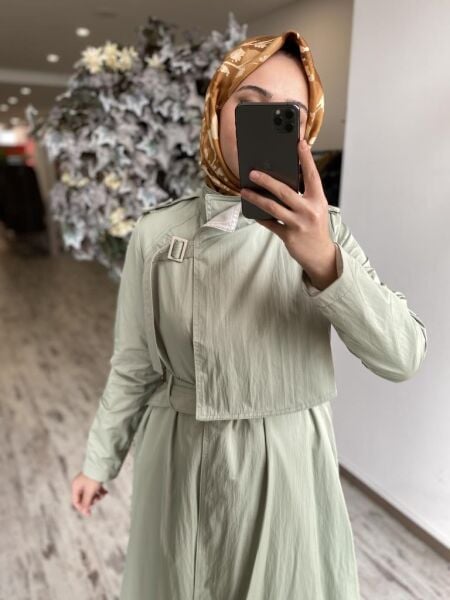 Almarwah Önden Kapama Detaylı Astarlı Kap 404923