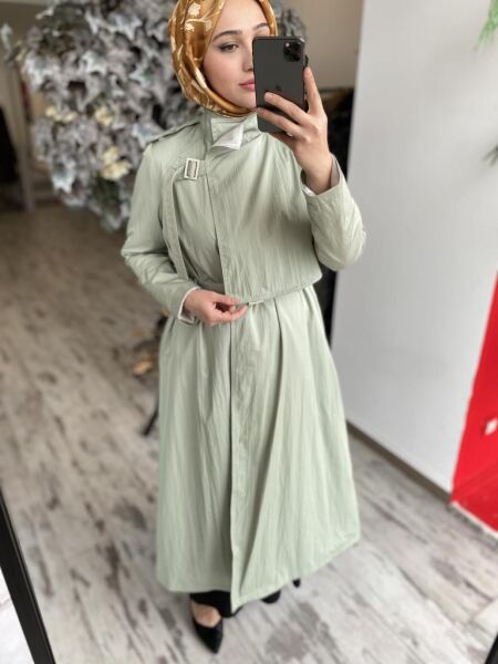 Almarwah Önden Kapama Detaylı Astarlı Kap 404923 MİNT - 38